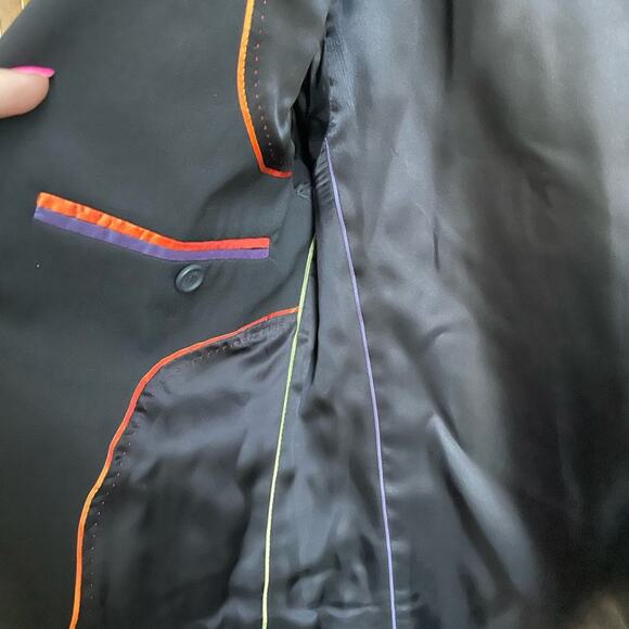 Ted Baker Black Single-Breasted Wool Blazer - Size 2/ Medium - Picture 4 of 6